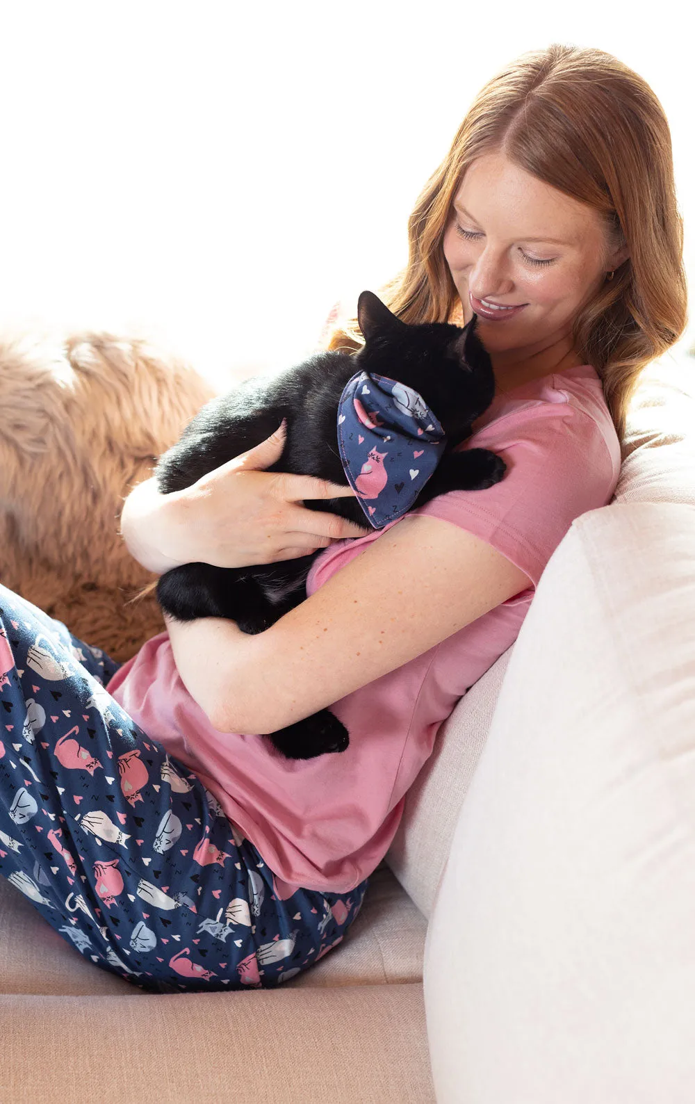 Navy Cat Mom Graphic Tee Pet & Owner