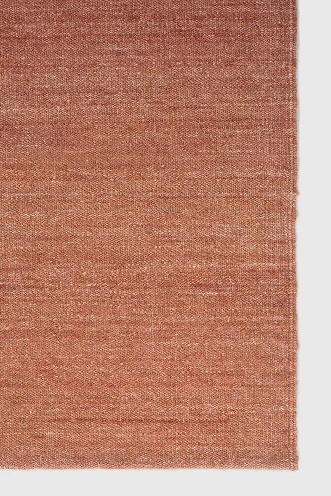 Nomad Kilim Rug Terracotta Medium