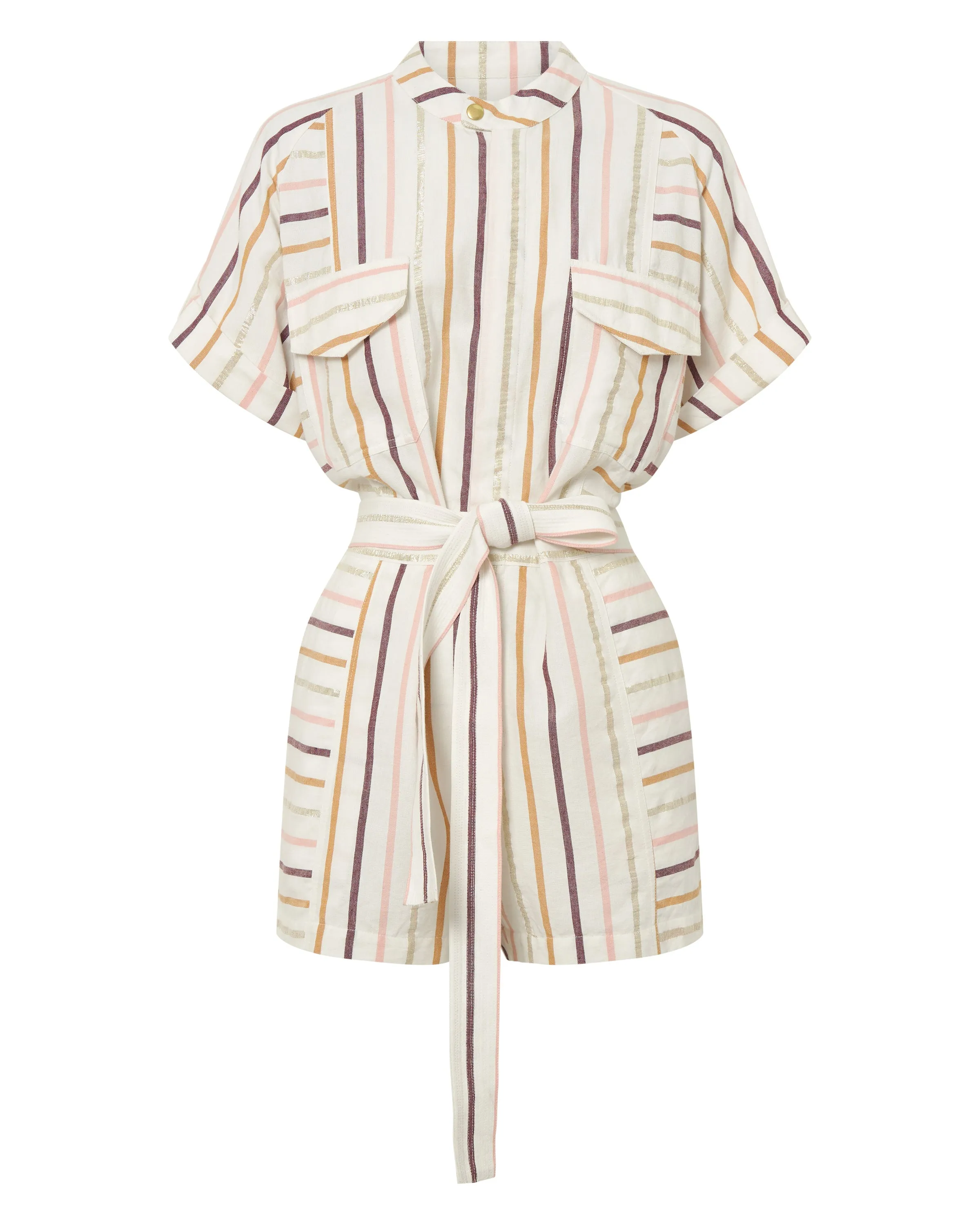 Orpheus Casablanca Stripe Playsuit