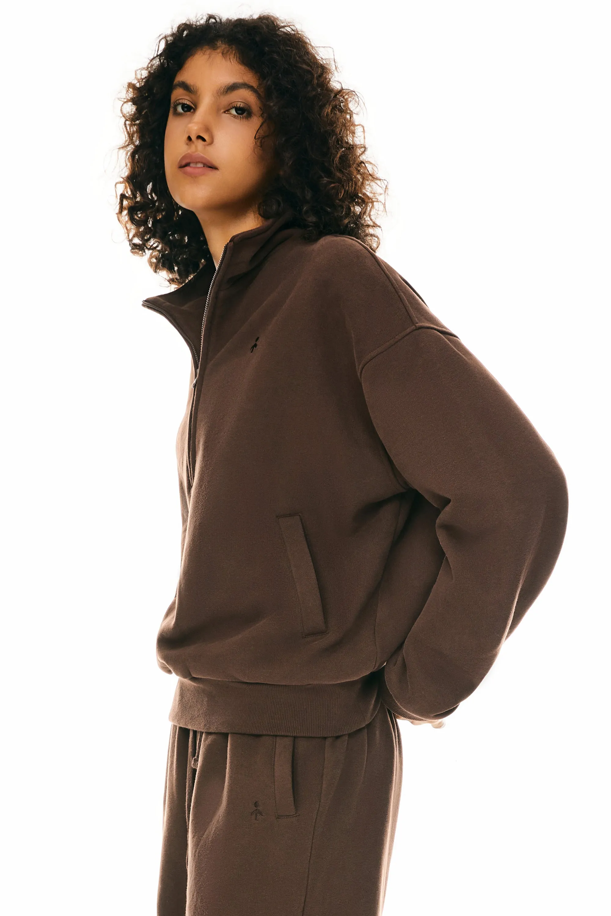 Oversized Half Zip Sweatshirts