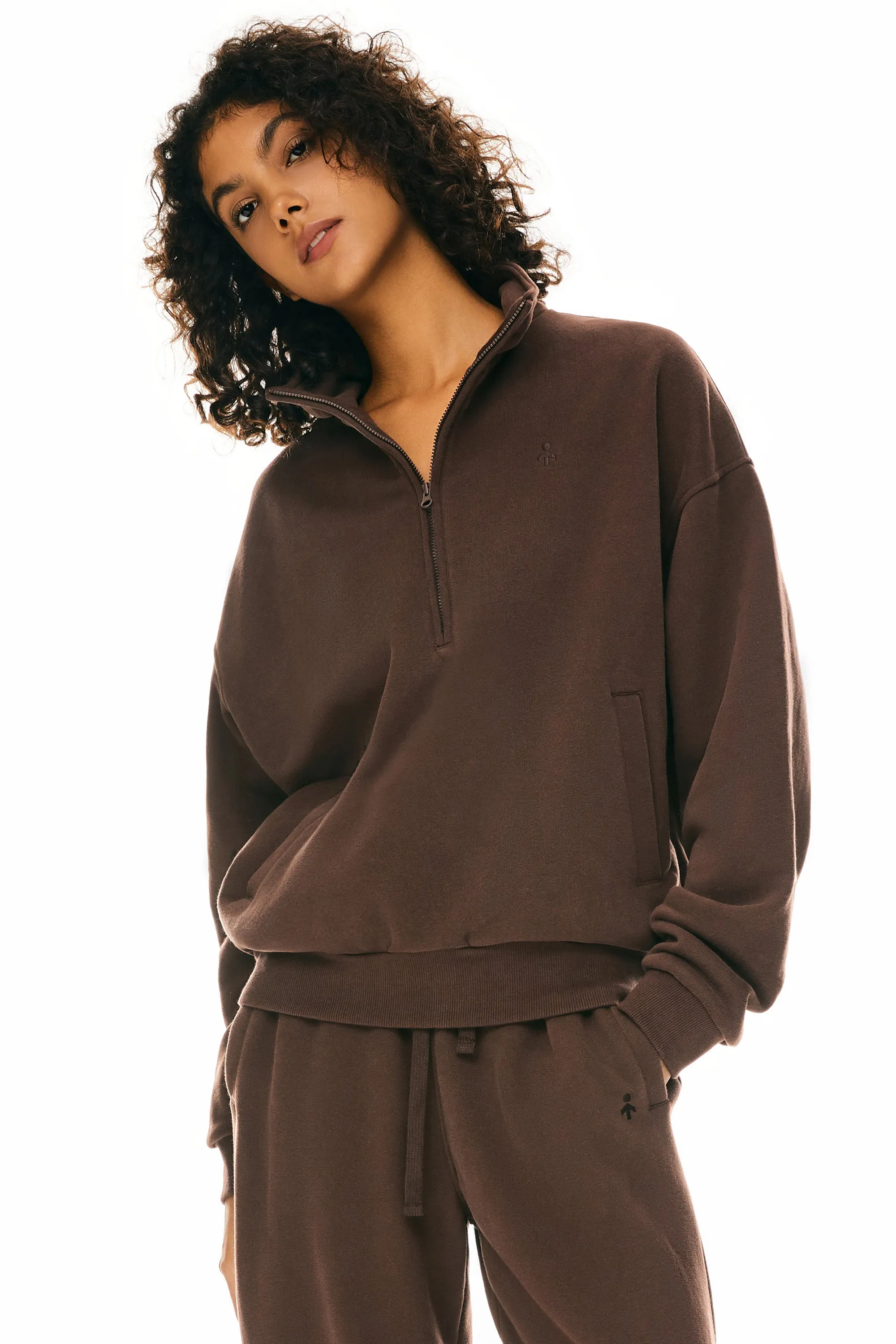 Oversized Half Zip Sweatshirts