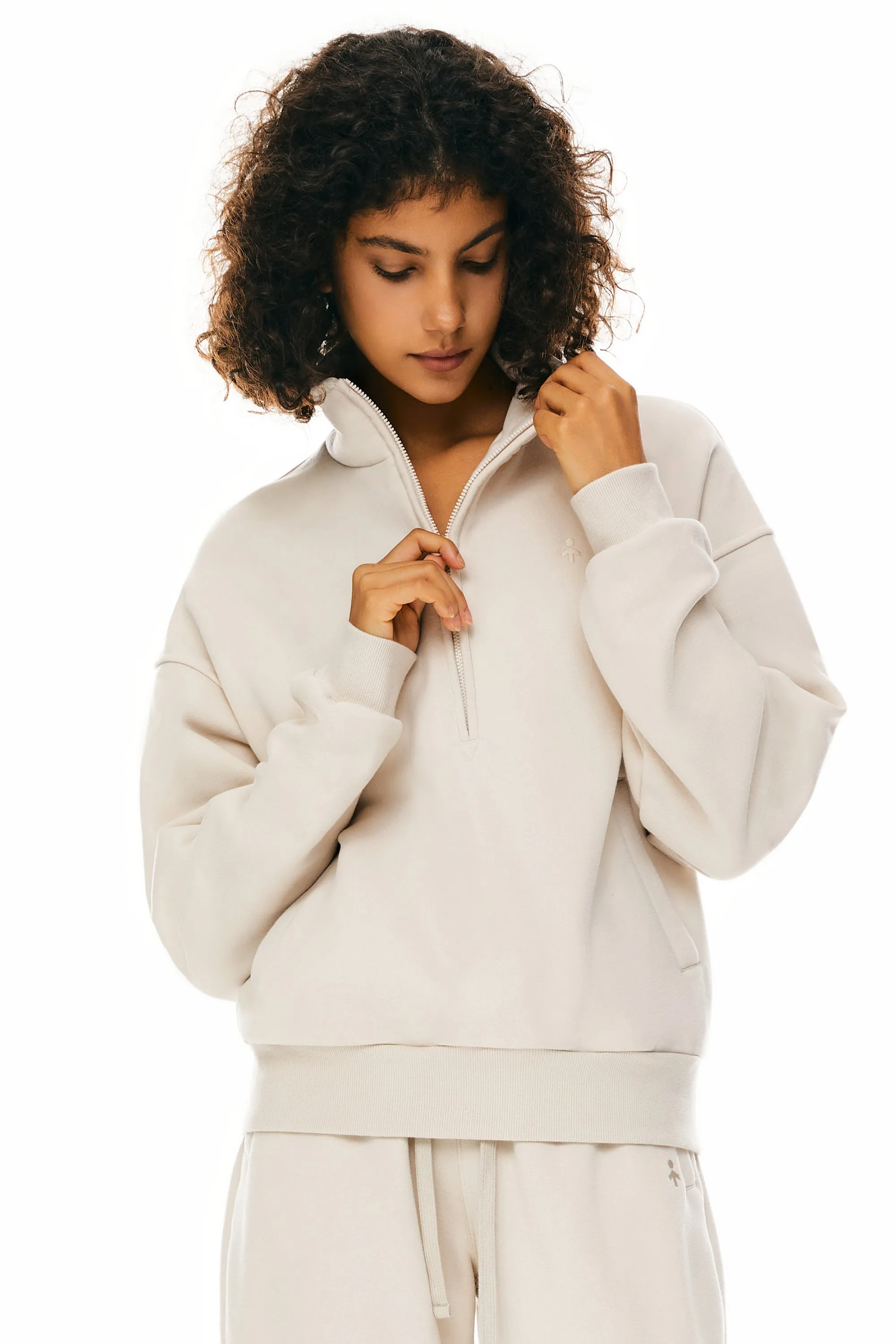 Oversized Half Zip Sweatshirts