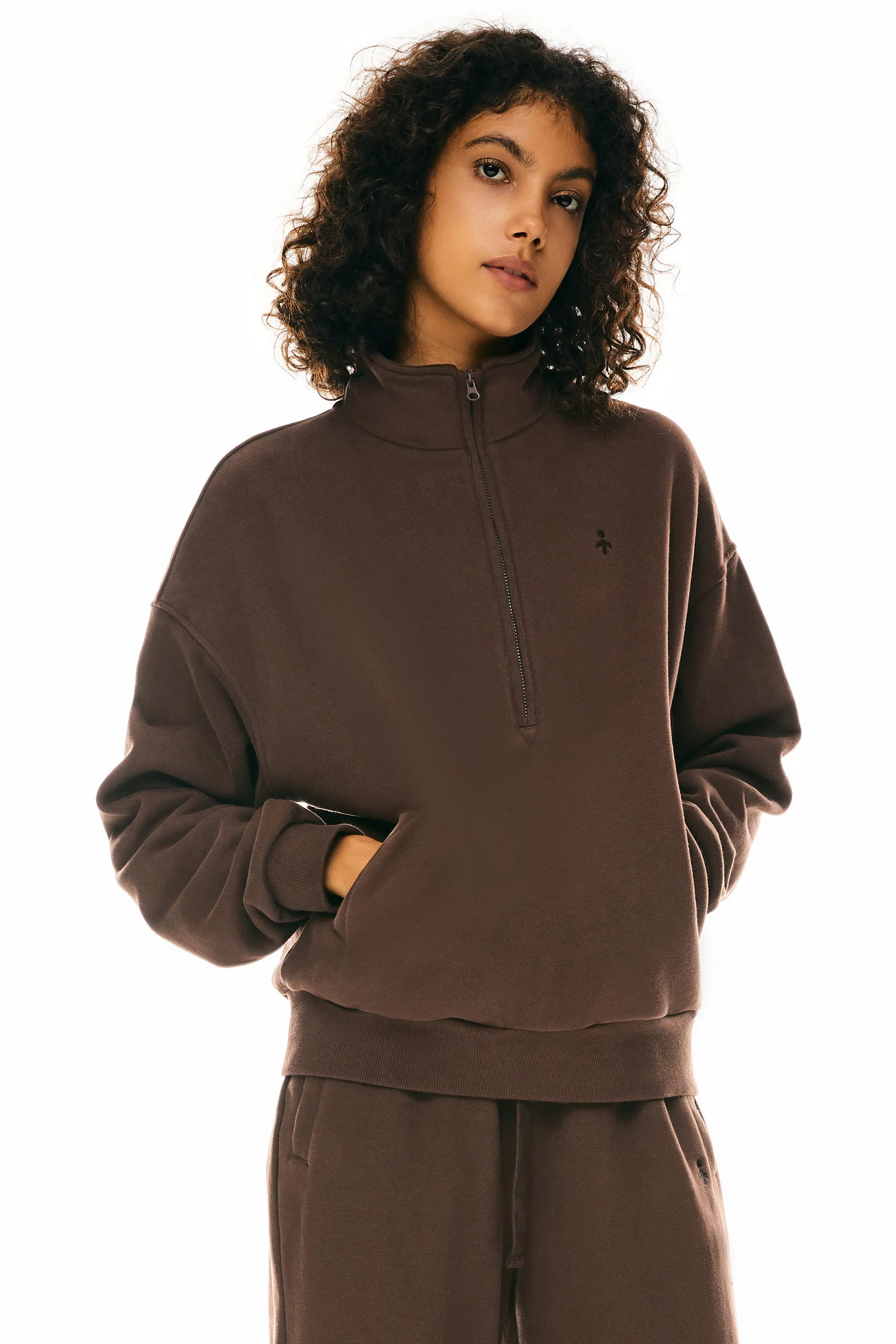 Oversized Half Zip Sweatshirts