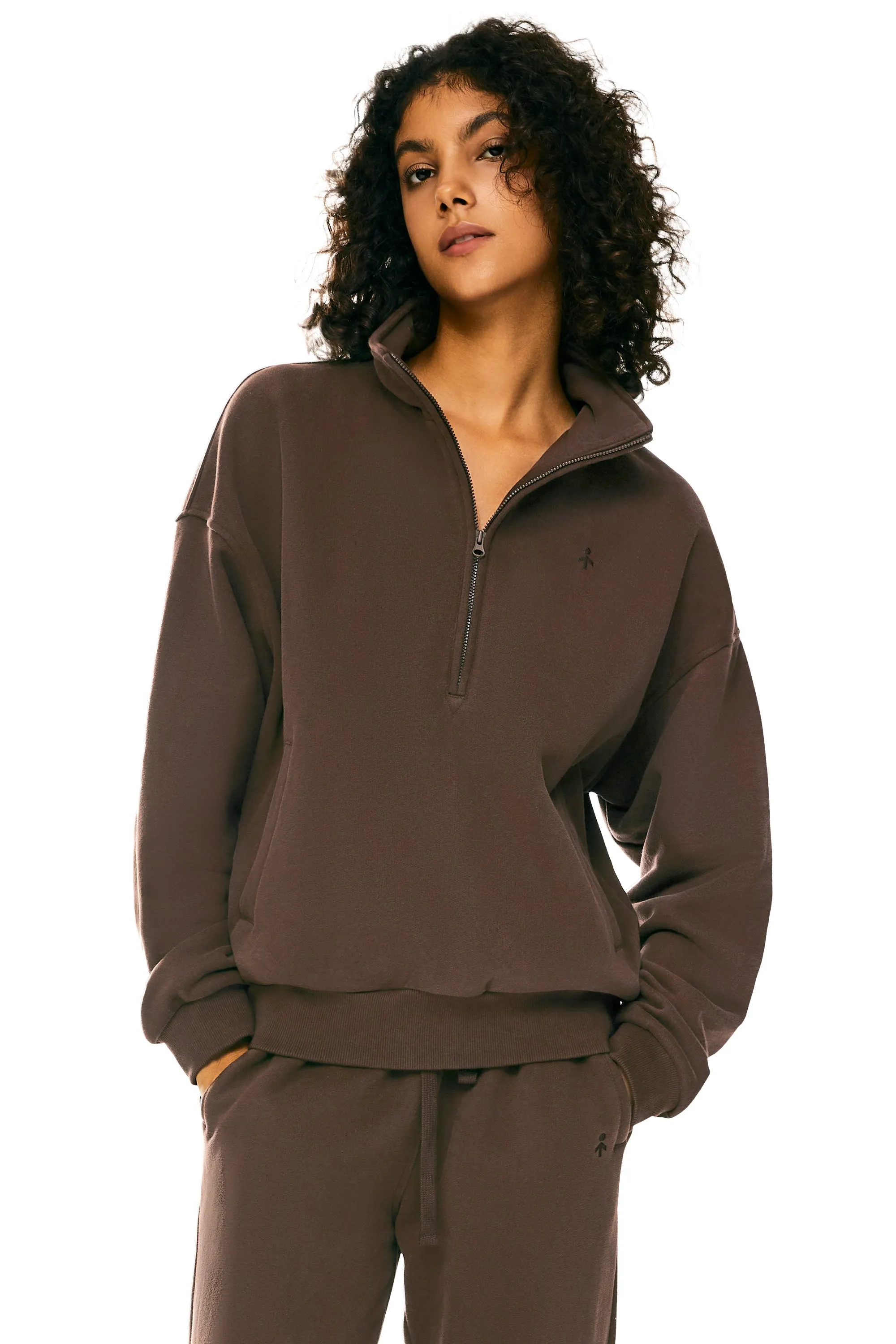 Oversized Half Zip Sweatshirts