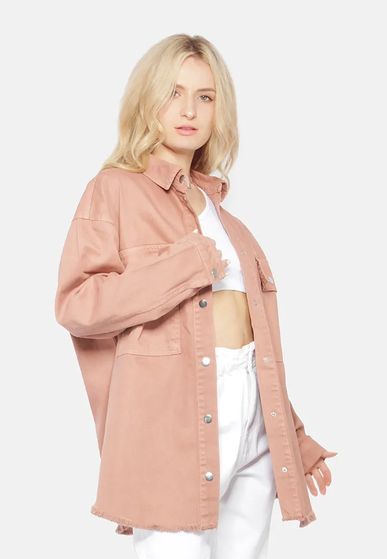 Oversized Long Sleeve Shacket