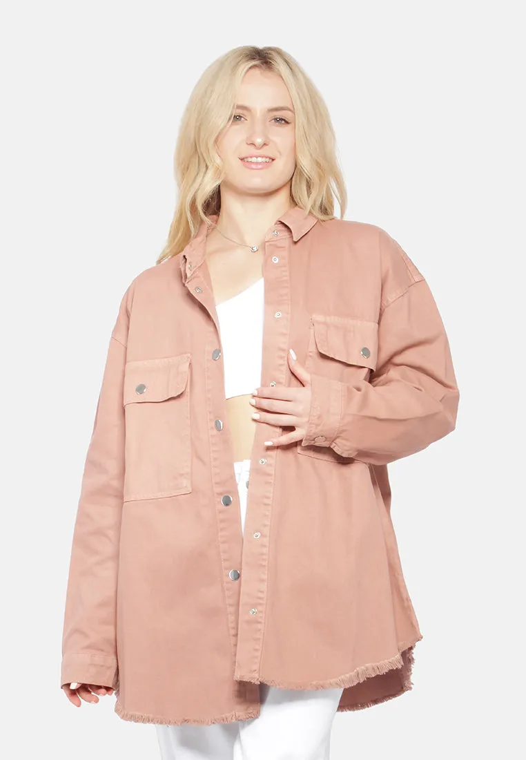 Oversized Long Sleeve Shacket