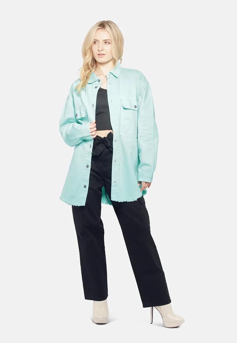 Oversized Long Sleeve Shacket