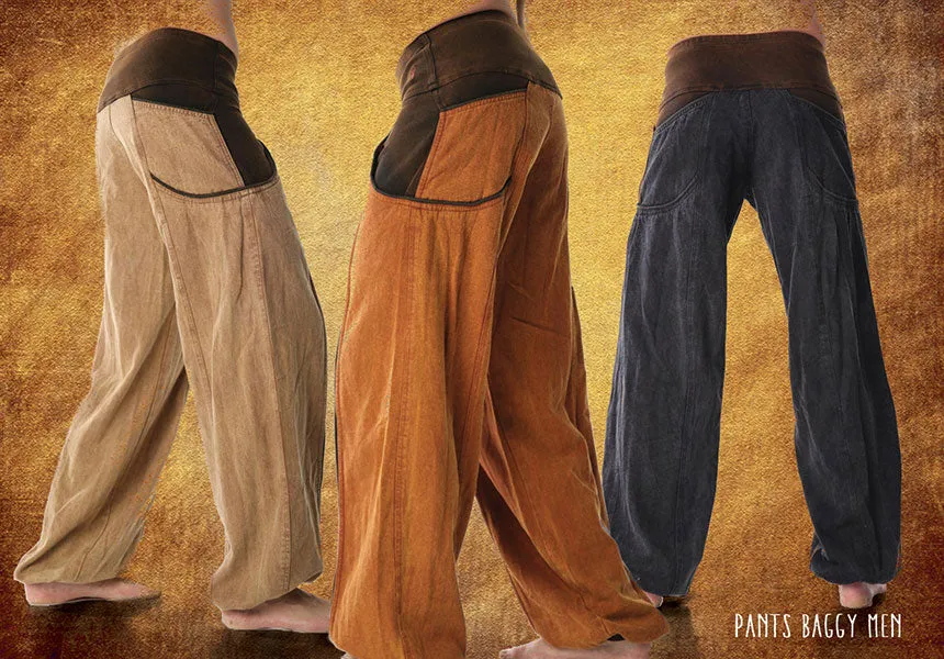 pants baggy man canvas