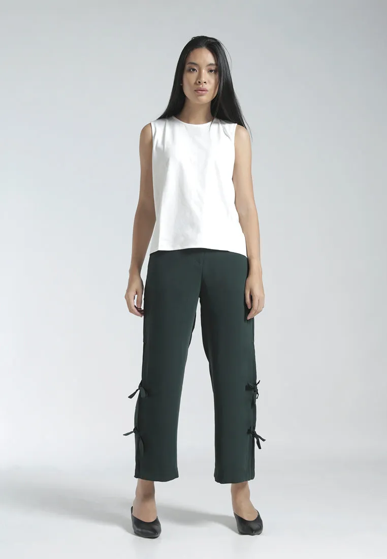 Pants with Side Tie Detail