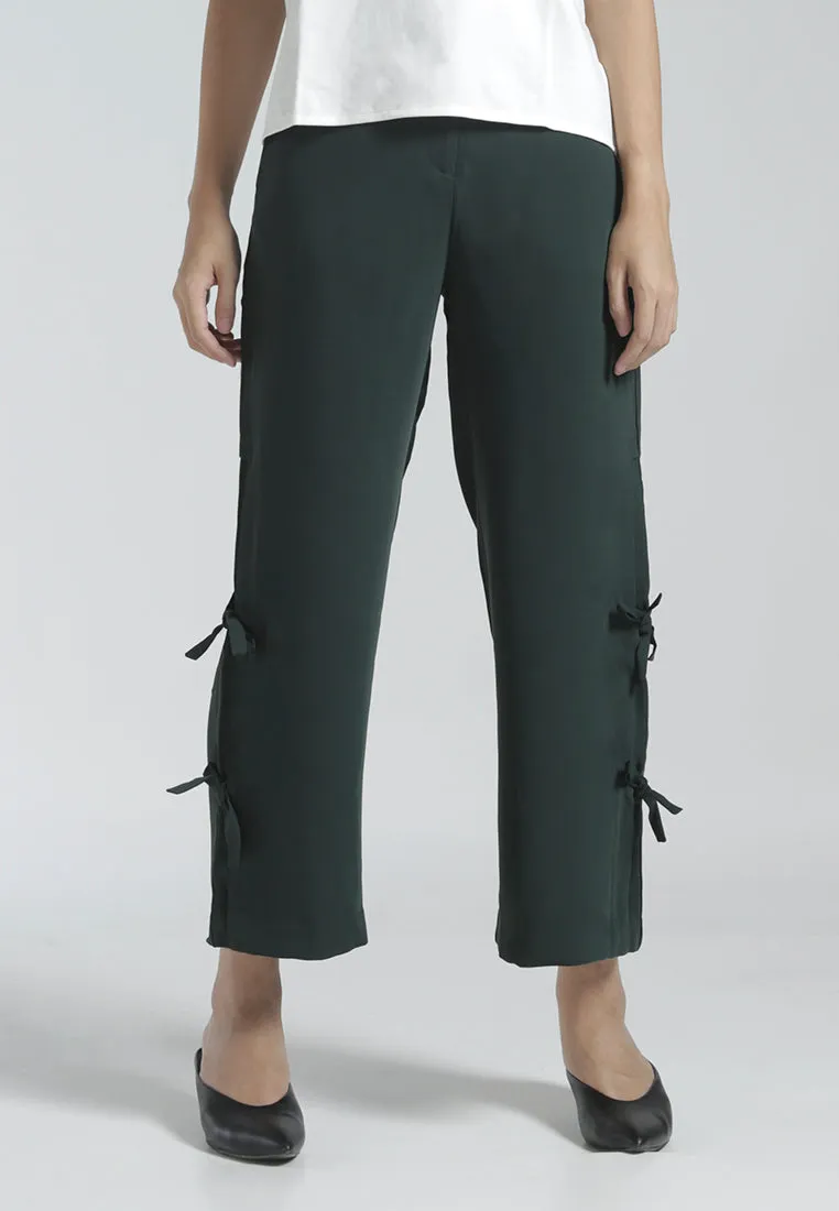 Pants with Side Tie Detail