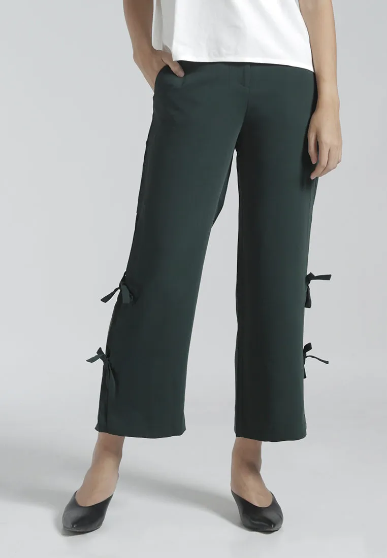 Pants with Side Tie Detail