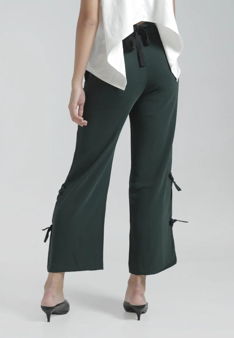 Pants with Side Tie Detail