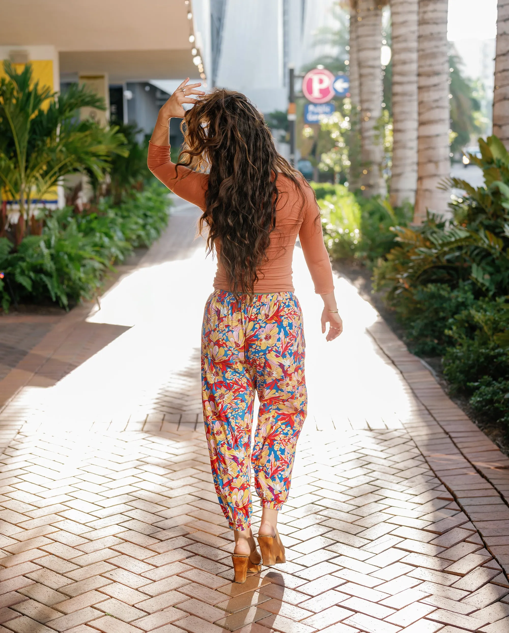 Patterned Miami Jogger Harem Pants