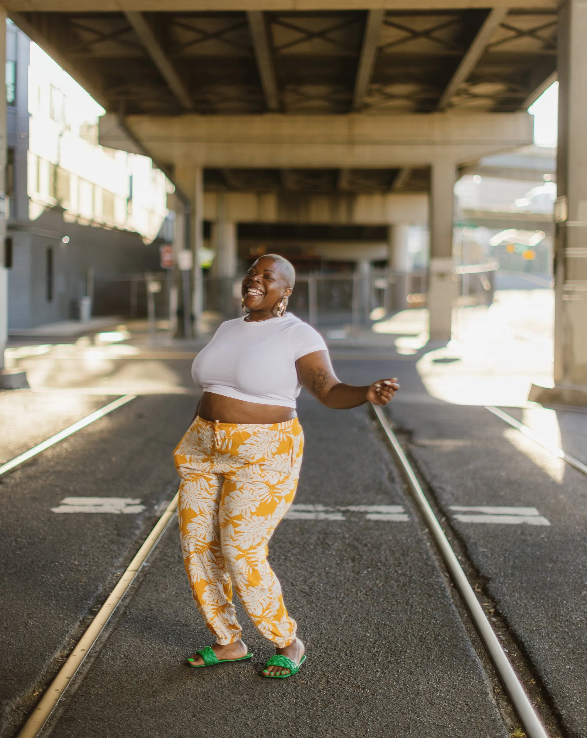 Patterned Miami Jogger Harem Pants