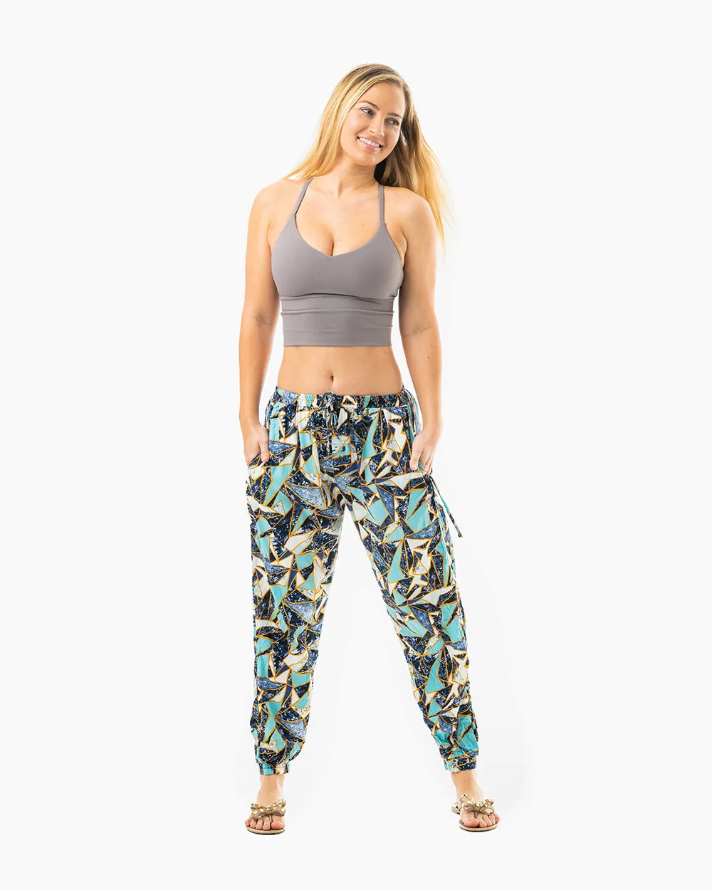 Patterned Miami Jogger Harem Pants