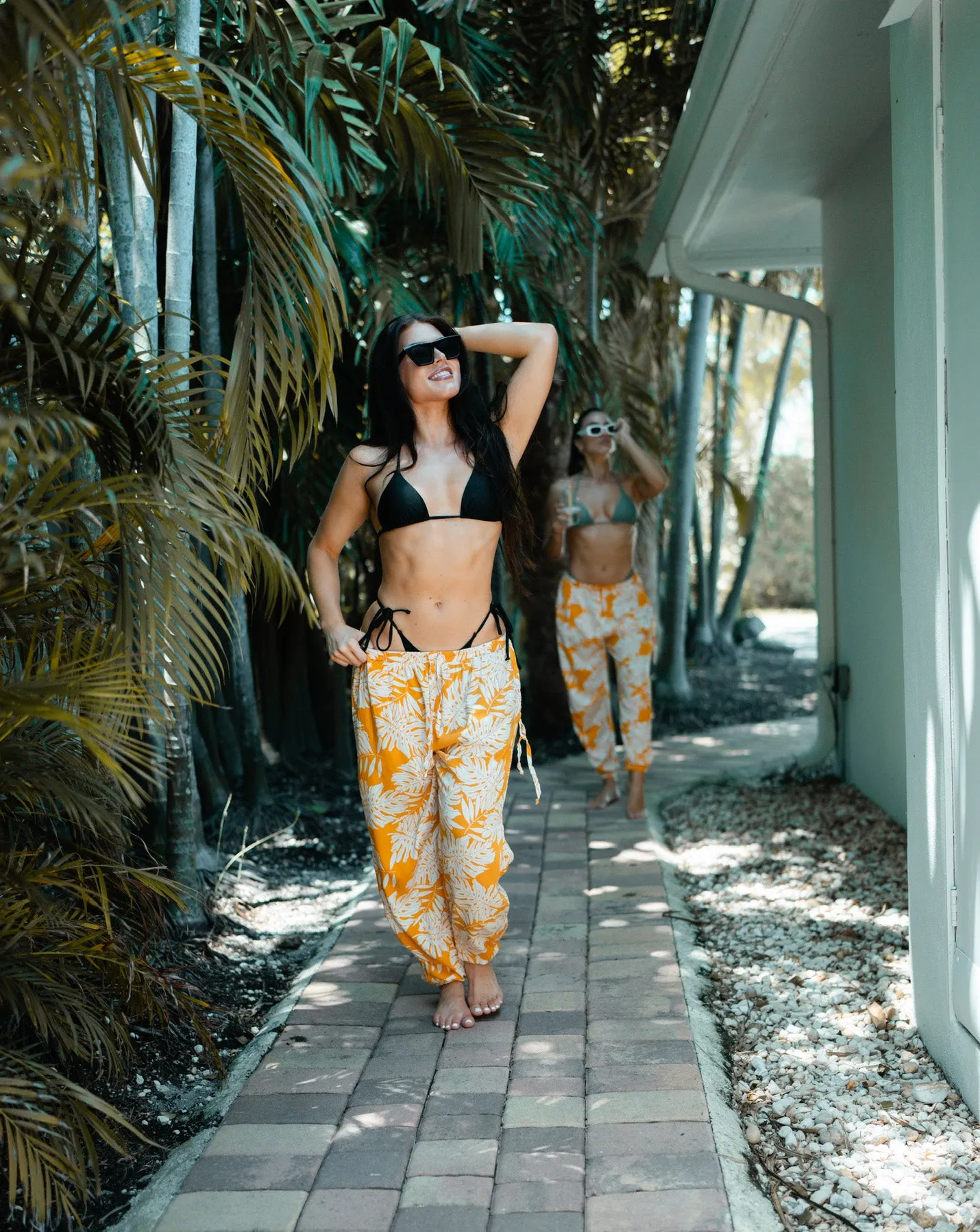 Patterned Miami Jogger Harem Pants