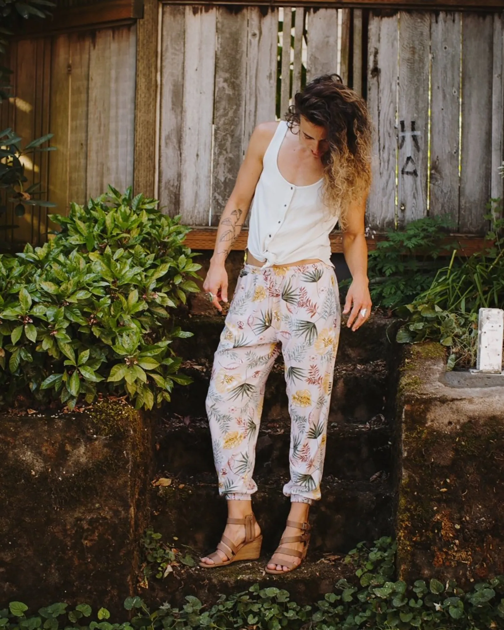 Patterned Miami Jogger Harem Pants