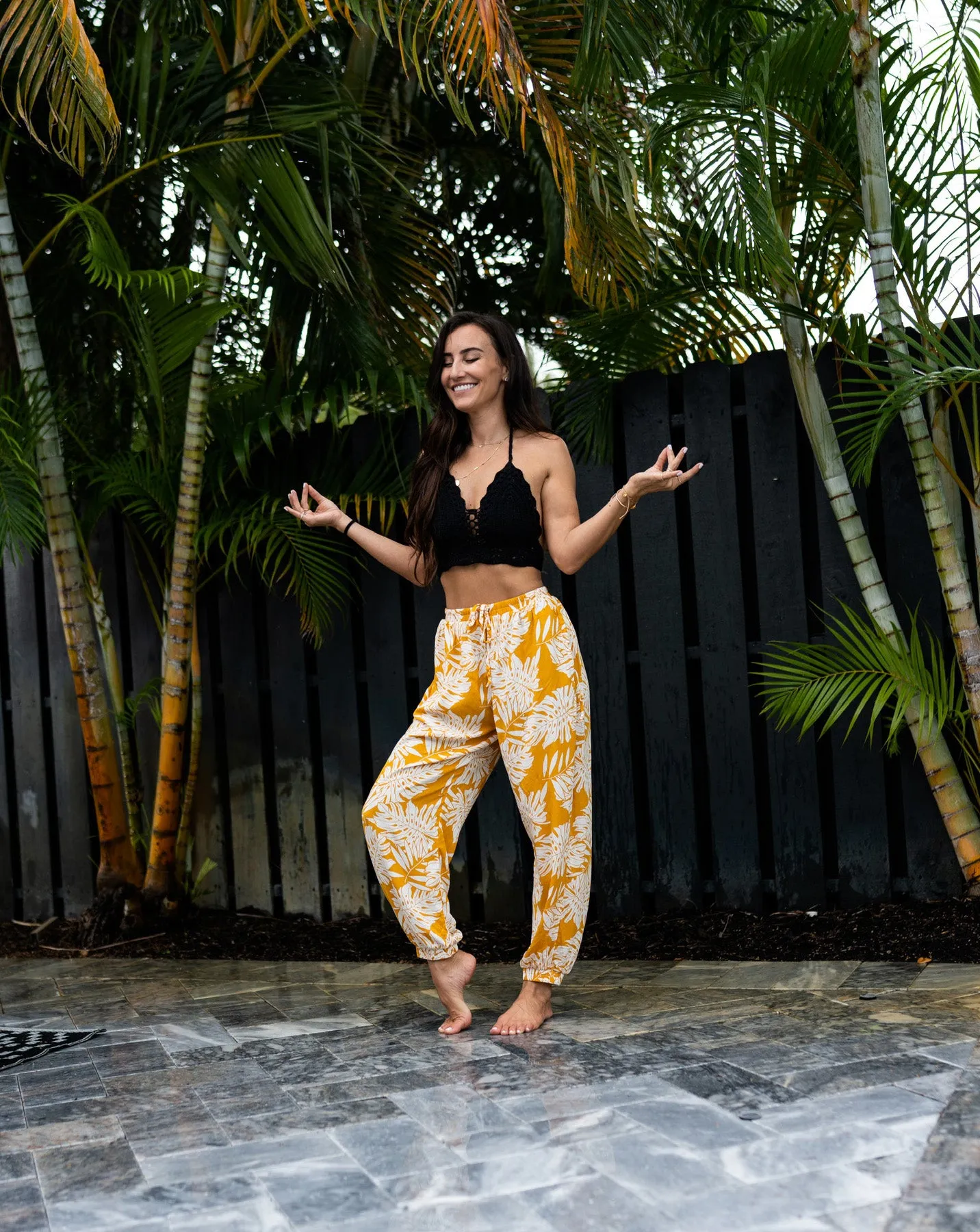 Patterned Miami Jogger Harem Pants