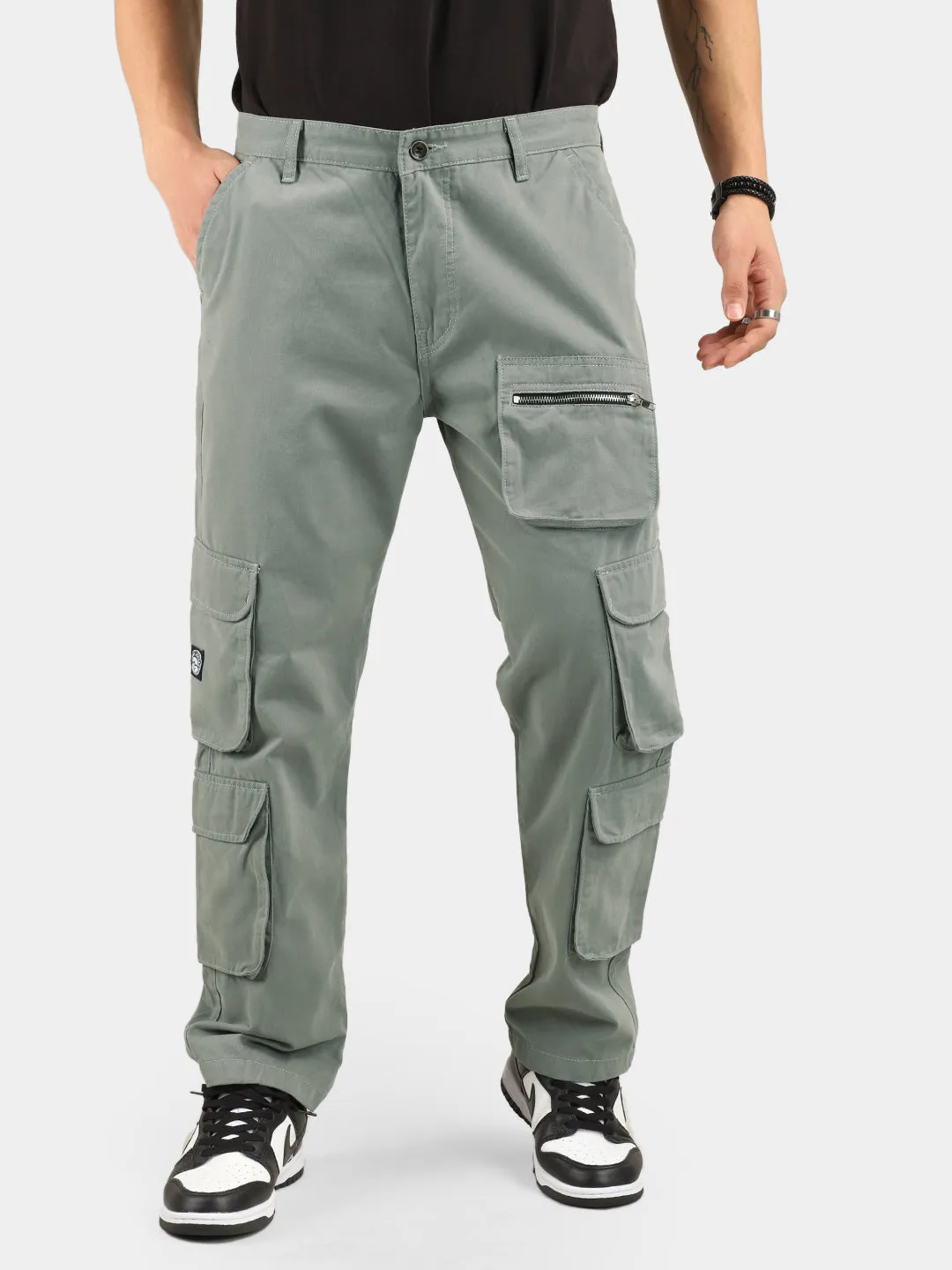 Pistachio Green Baggy Fit Warrior Cargo