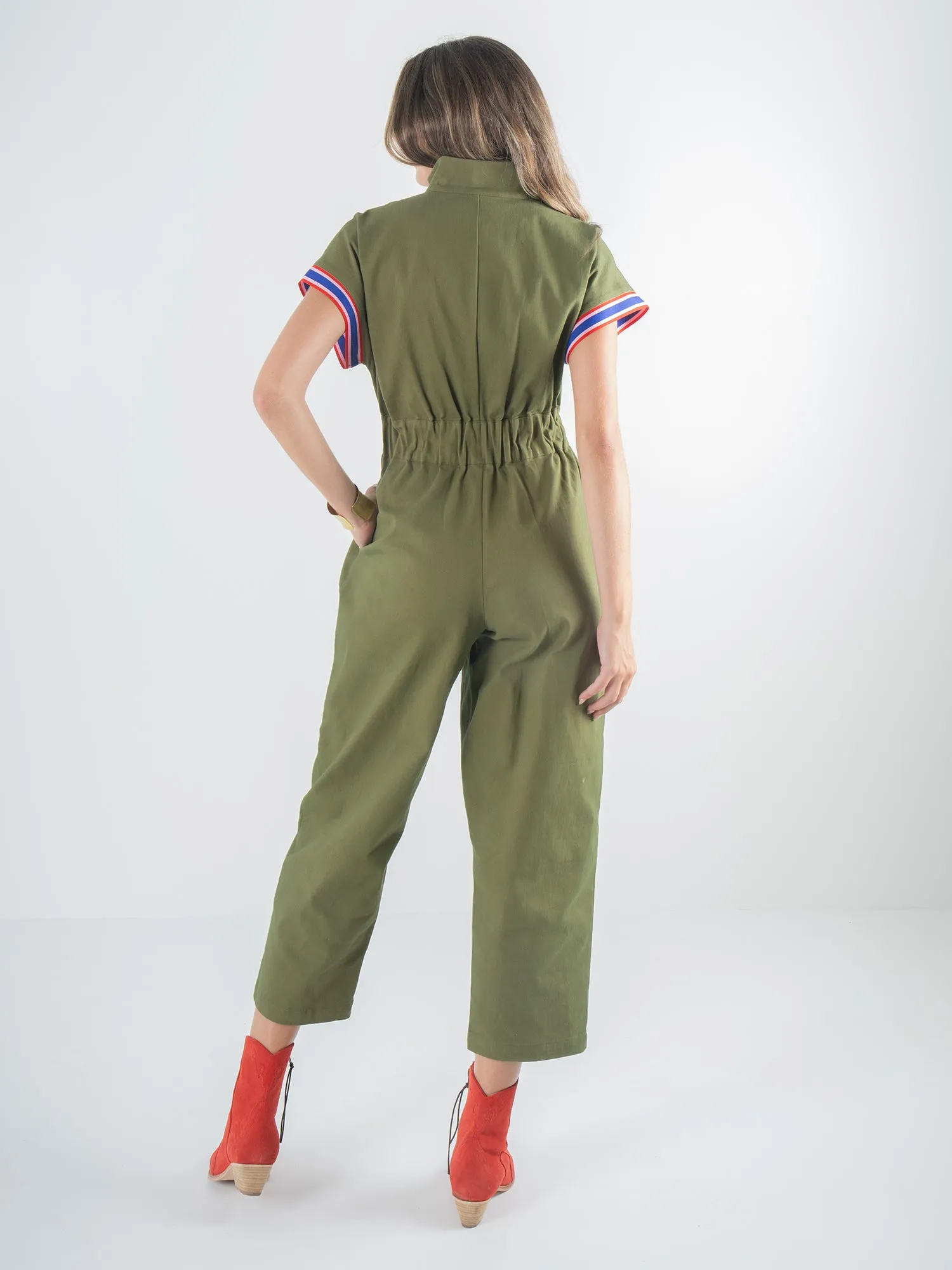 Poppy Jumpsuit - Army