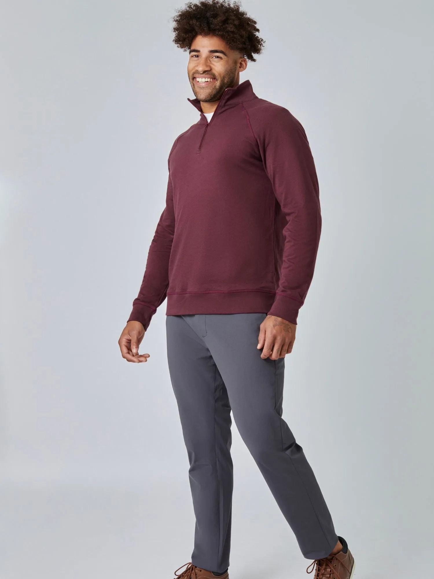 Port Red Quarter Zip