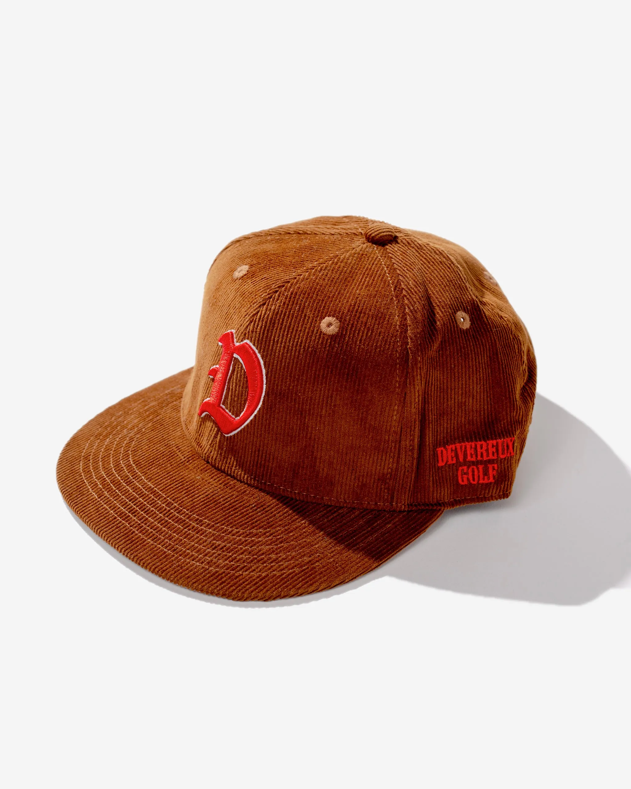 "D" Hat - Brown Corduroy