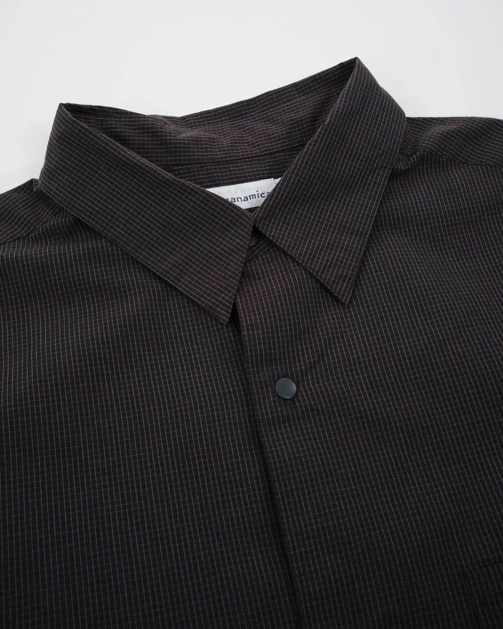 Regular Collar Wind Shirt Charcoal