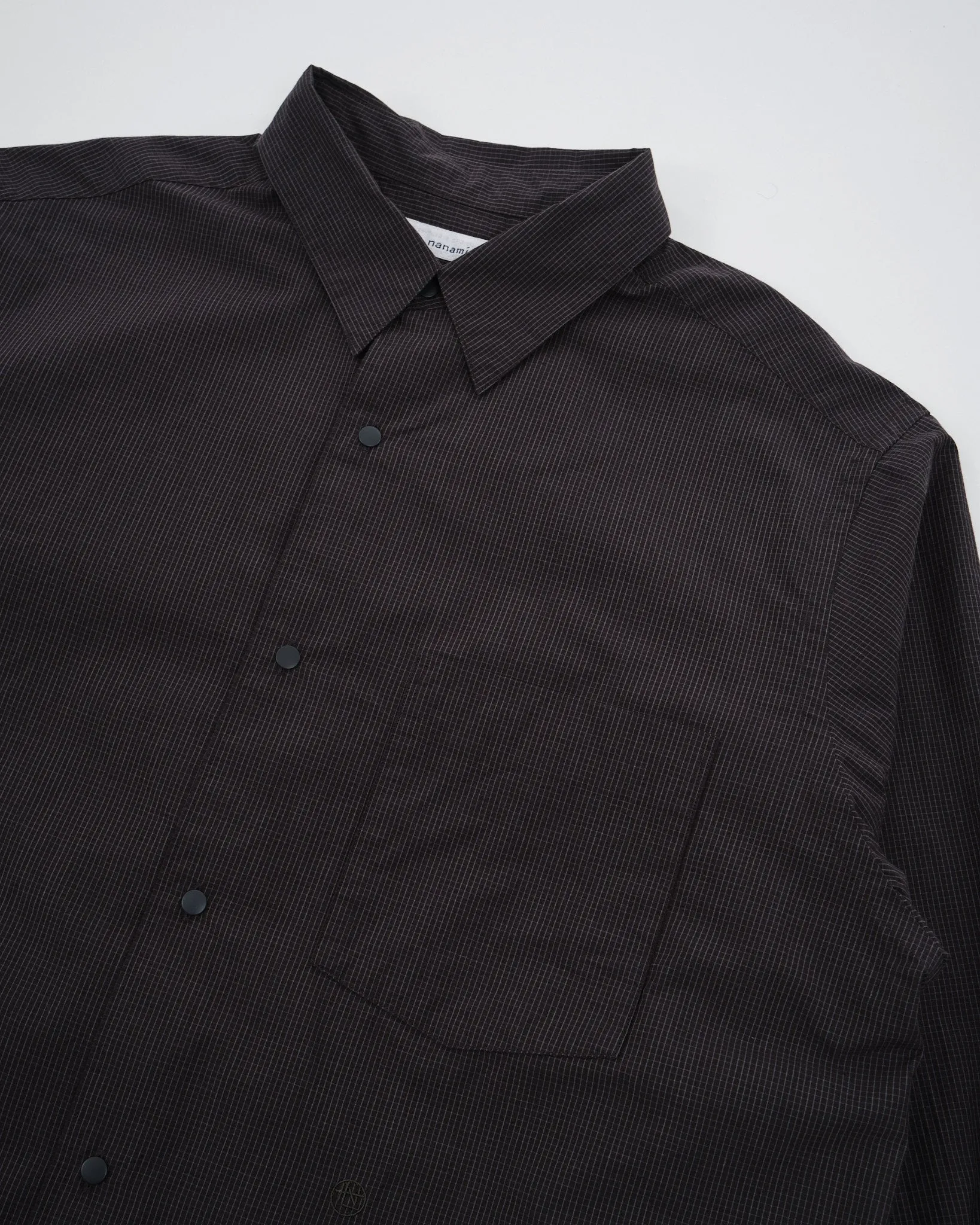 Regular Collar Wind Shirt Charcoal