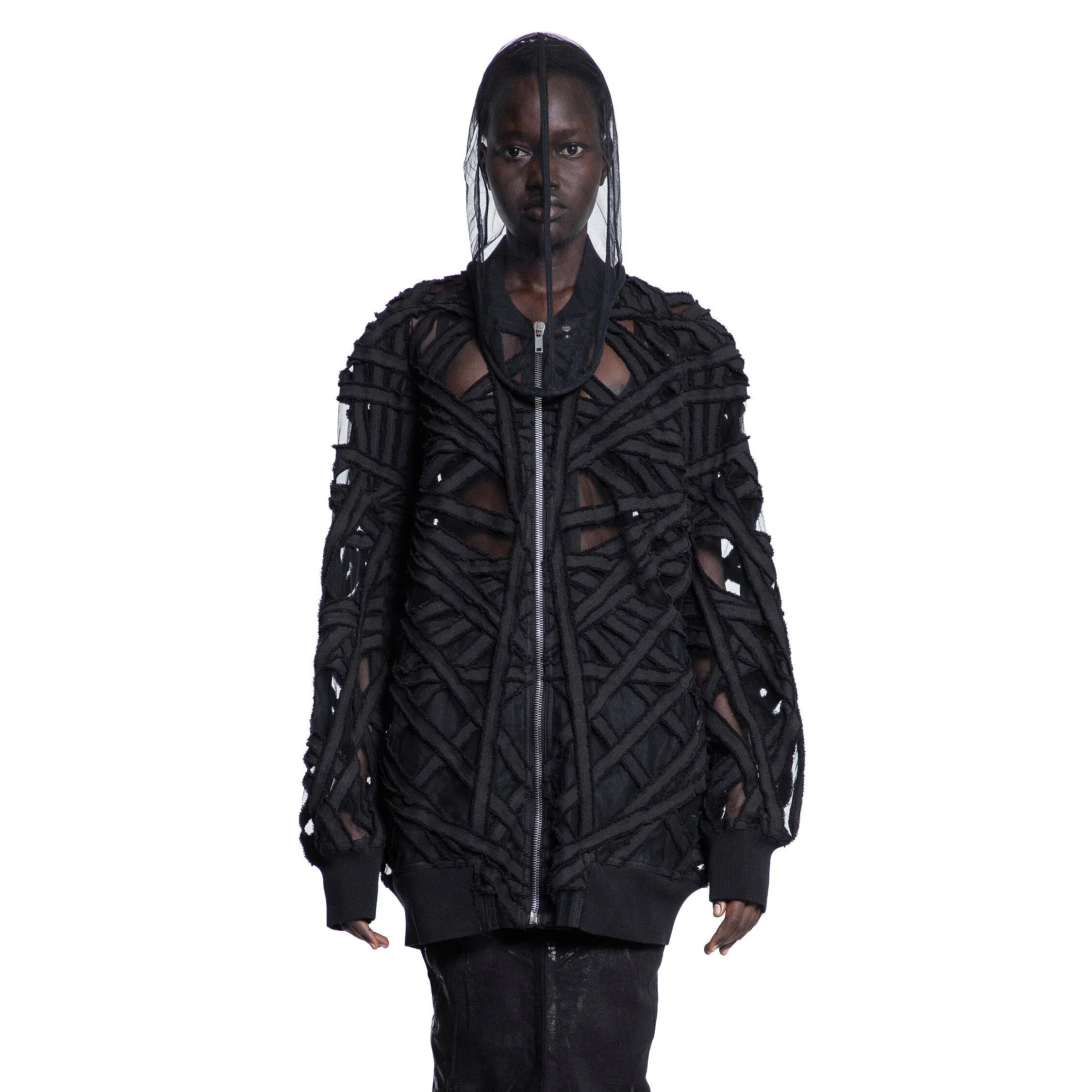 RICK OWENS WOMAN BLACK JACKETS