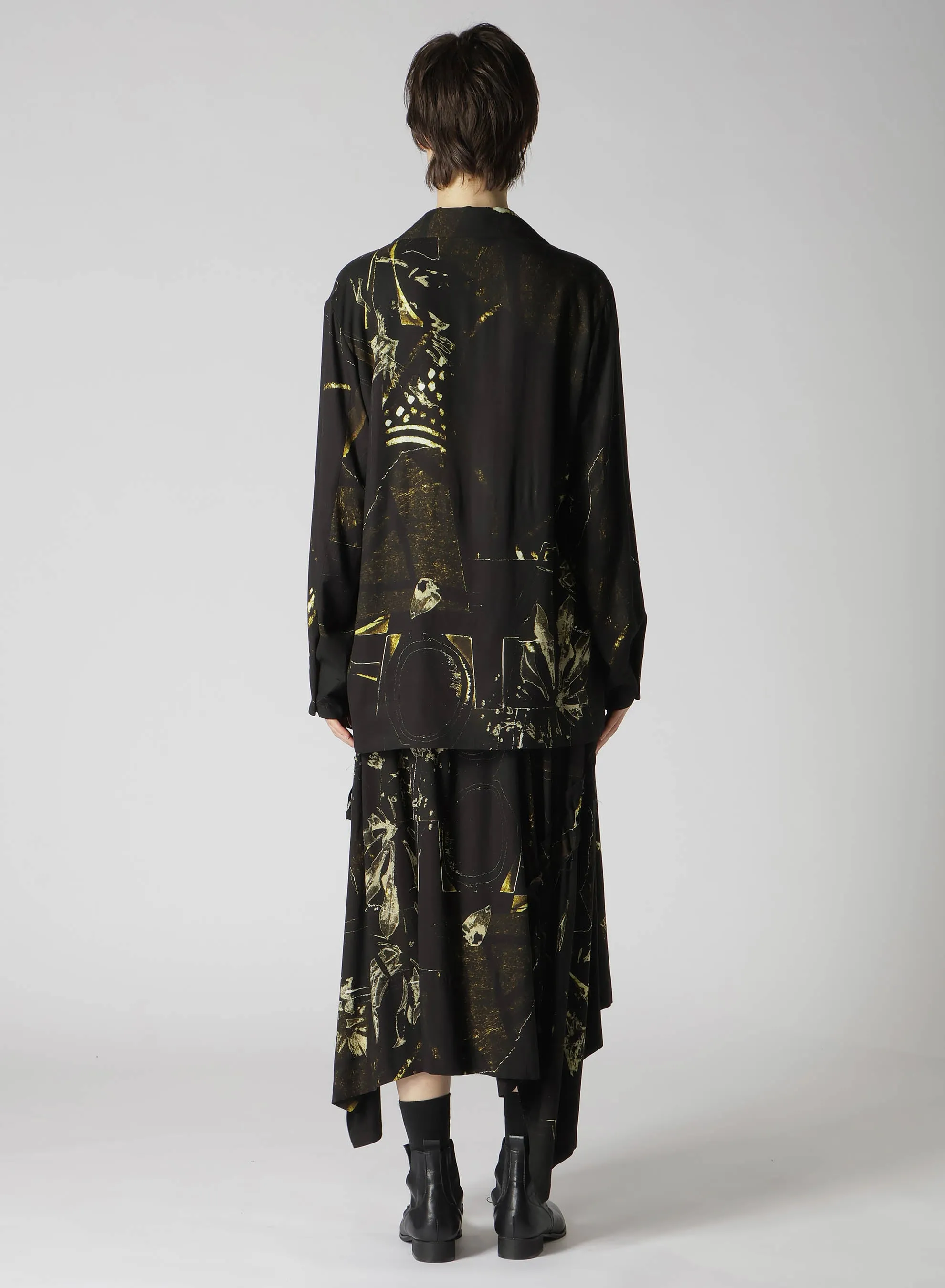 RY/LAWN AFRICAN FLOWER PT SHIRT JACKET