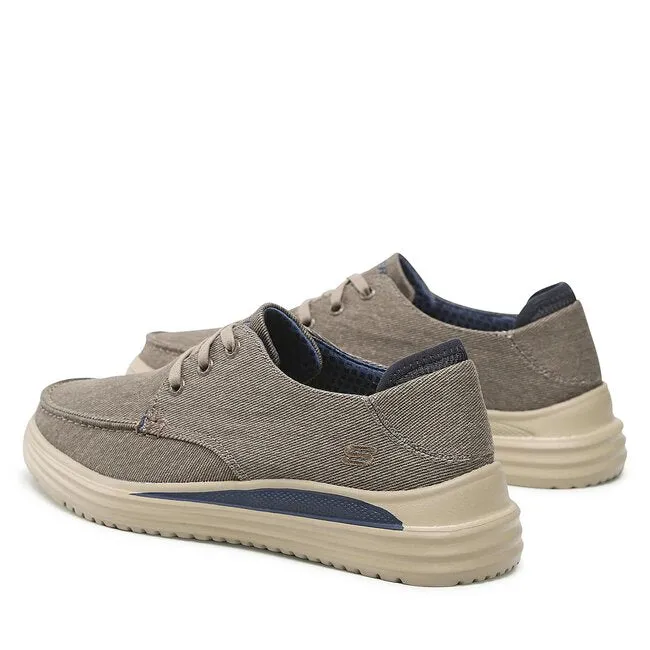 Skechers scarpa casual da uomo Proven Forenzo 204471/KHK beige