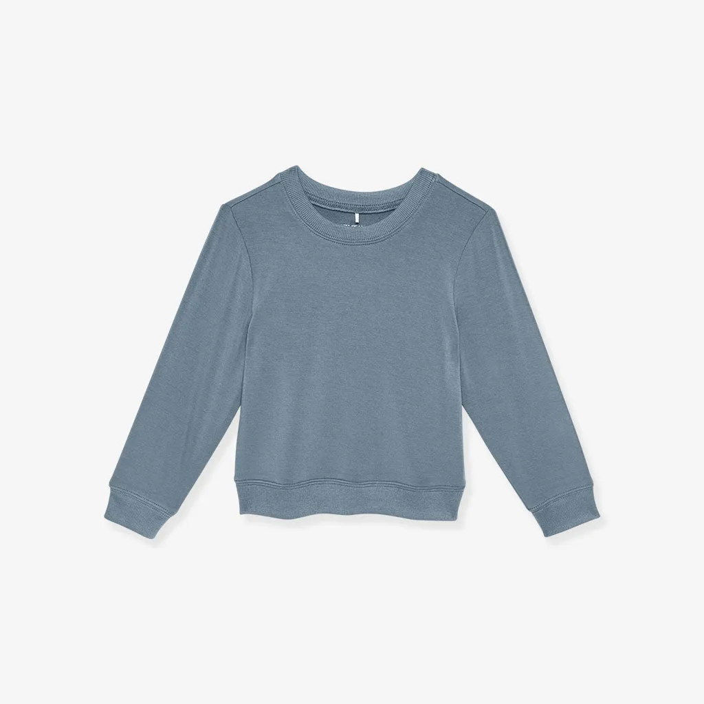 Slate French Terry Pullover Sweatshirt