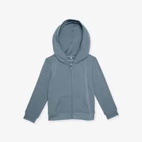 Slate French Terry Zippered Hoodie