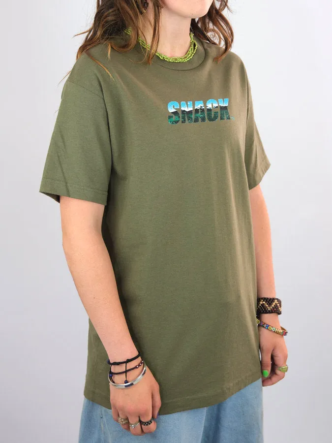 Snack Skateboards - Terrain Tee Shirt - Forest Green