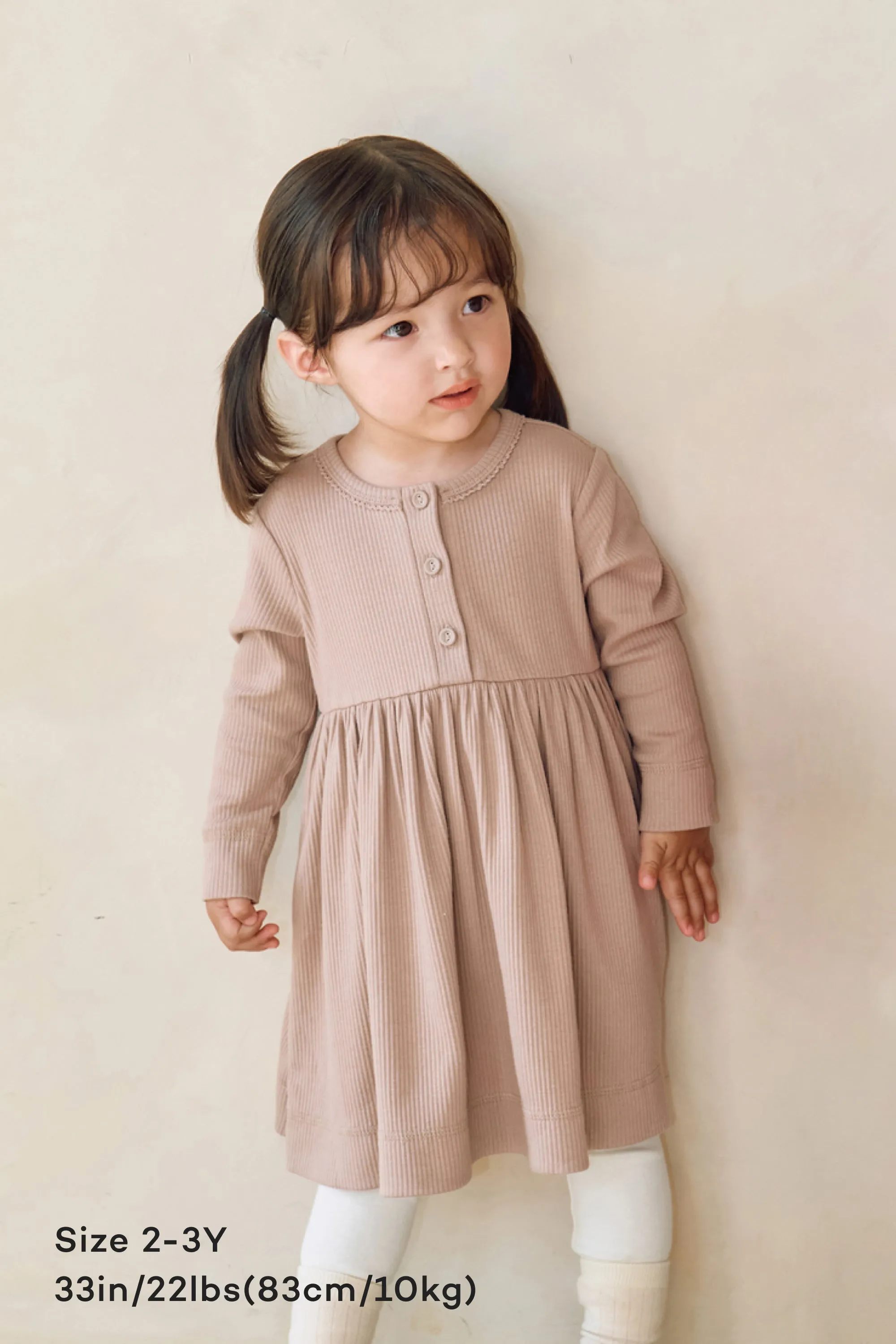 Soft Modal Ribbed Dress (1-6Y)