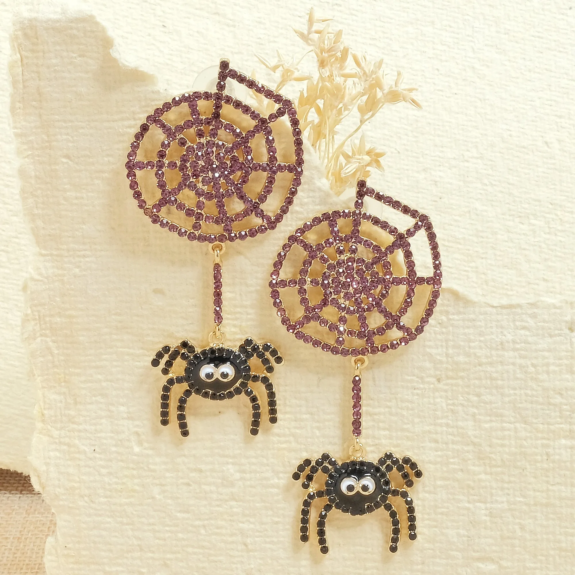 Spider Web Earrings