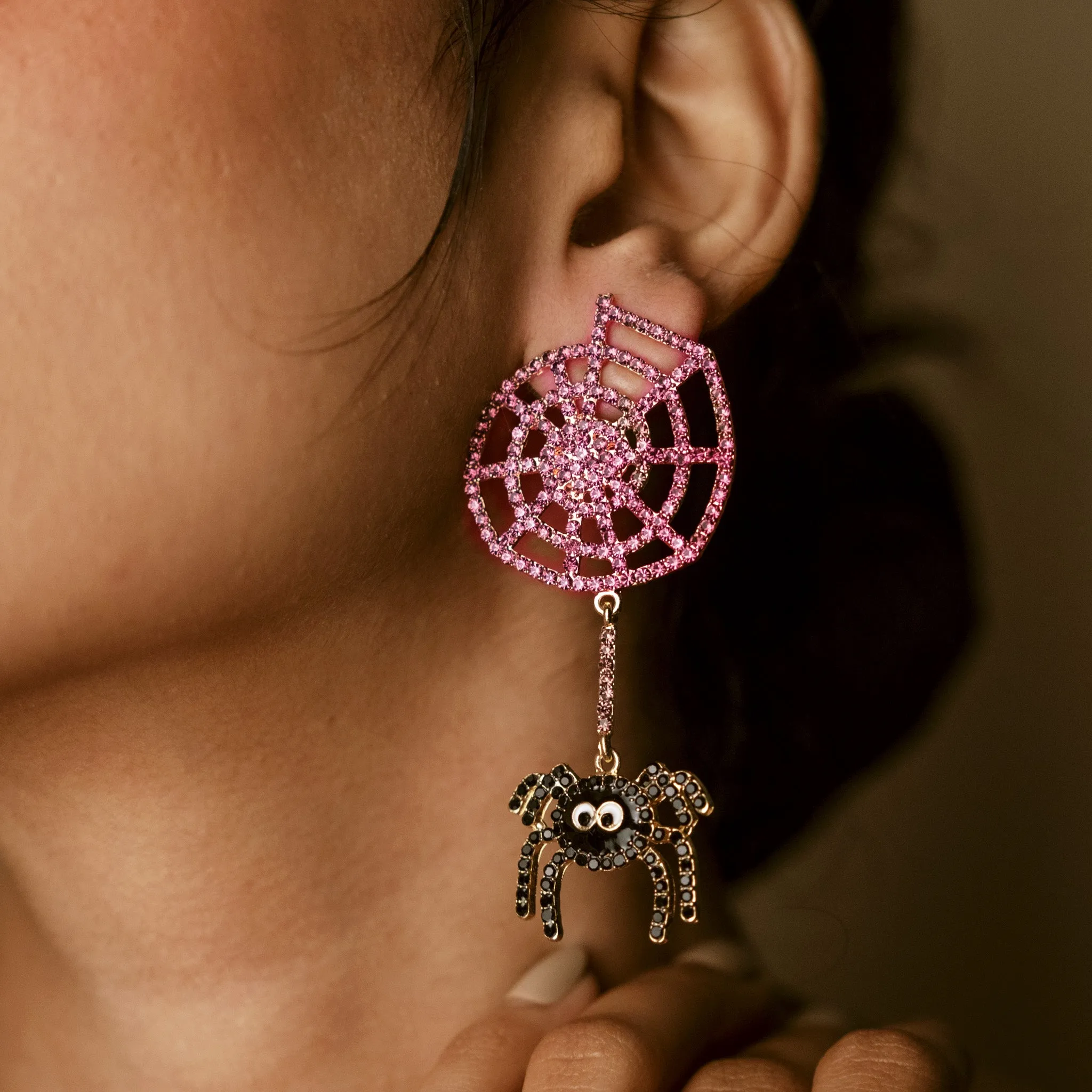 Spider Web Earrings