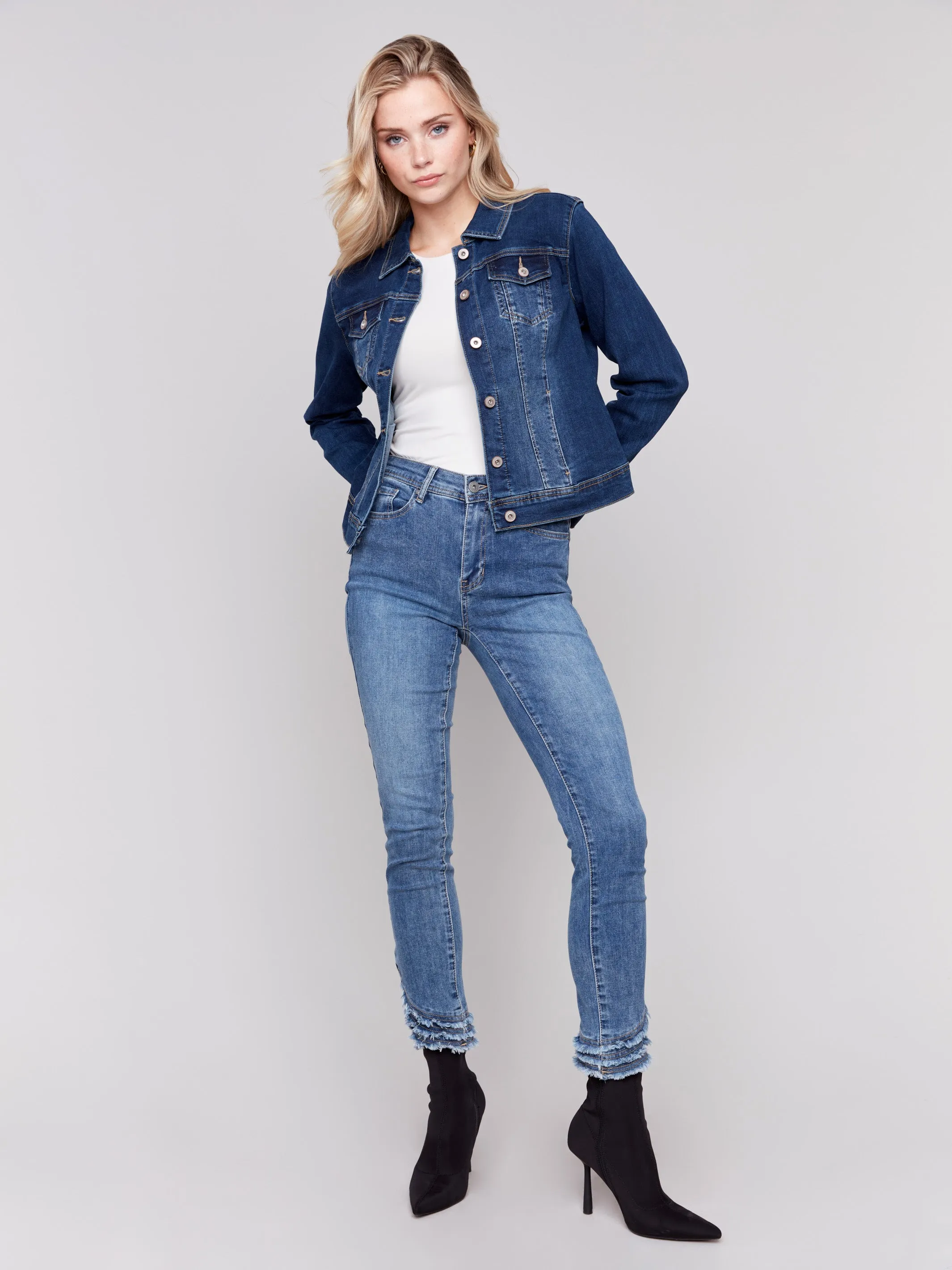 Stretch Denim Jacket - Indigo