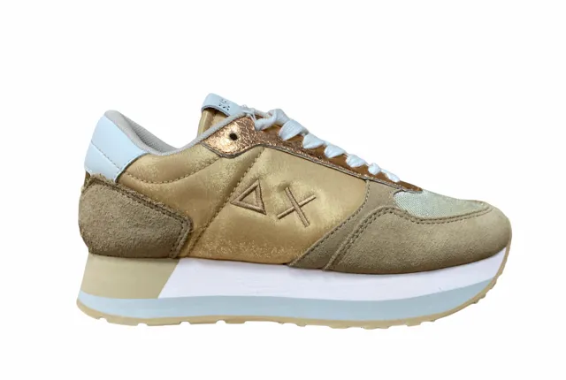 SUN68 scarpa sneakers da donna Kate Shine Z31223 16 beige