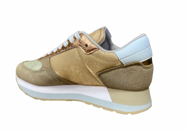 SUN68 scarpa sneakers da donna Kate Shine Z31223 16 beige