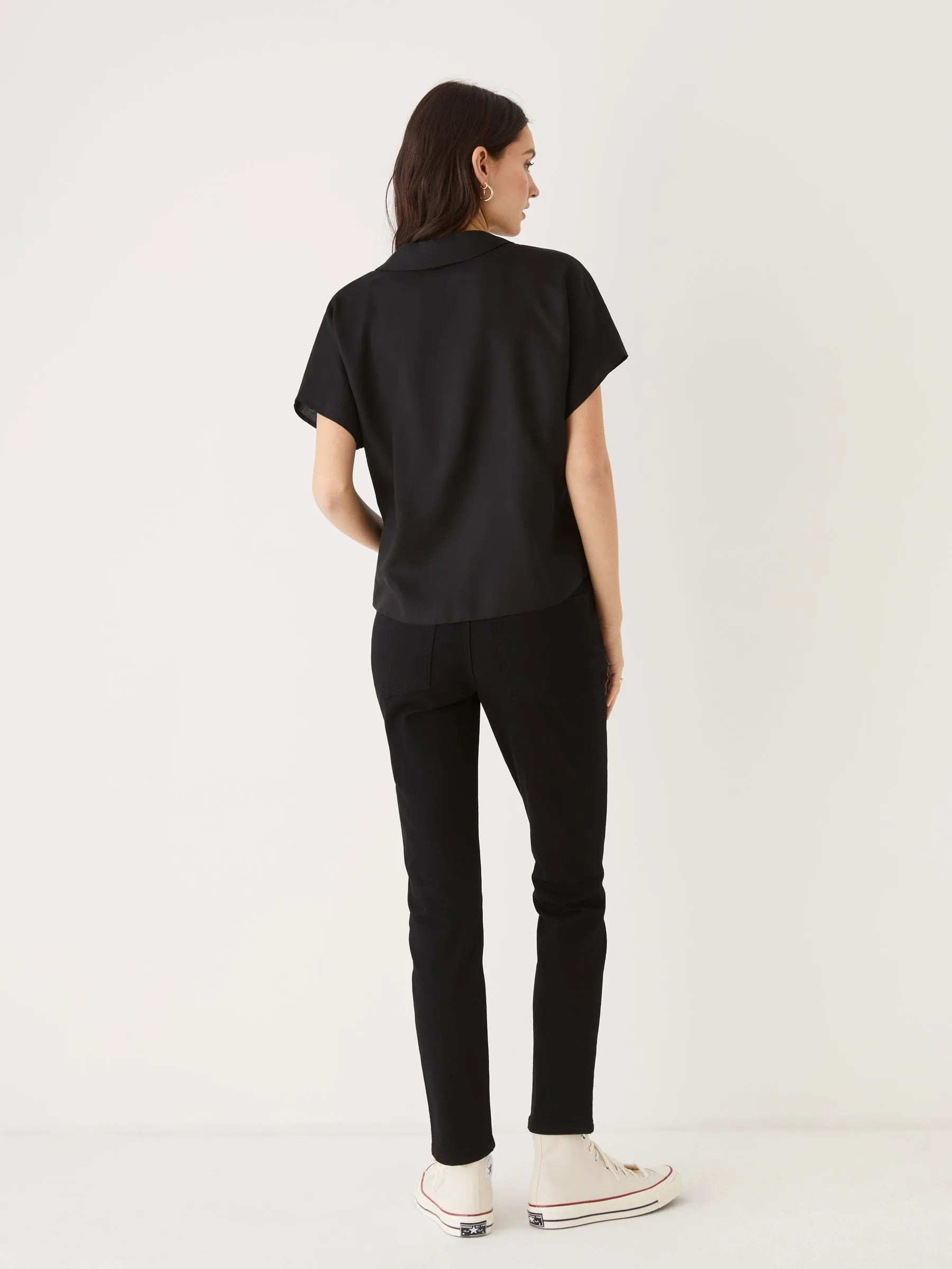 The Camp Collar Blouse in Black