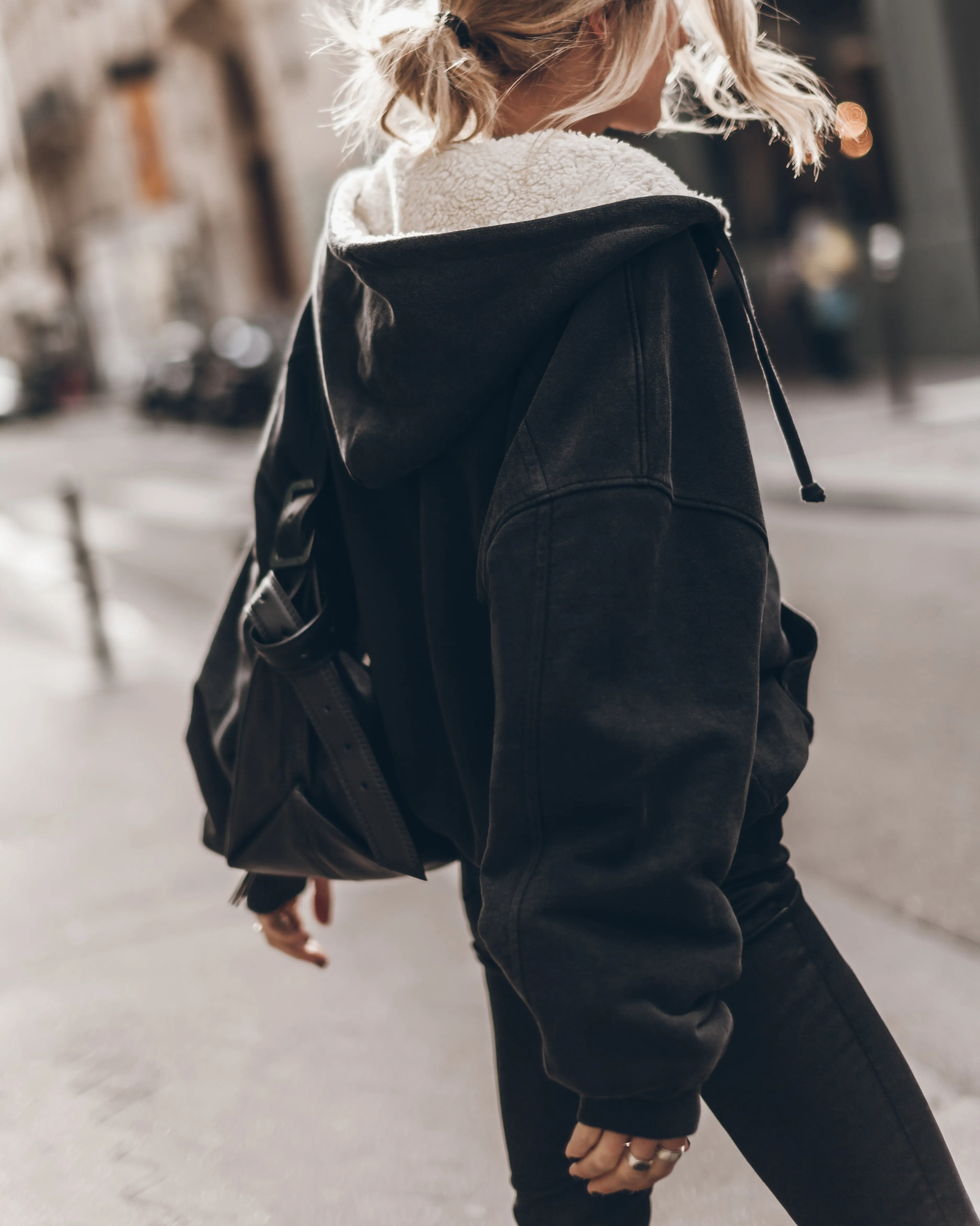 The Faux Shearling Hoodie