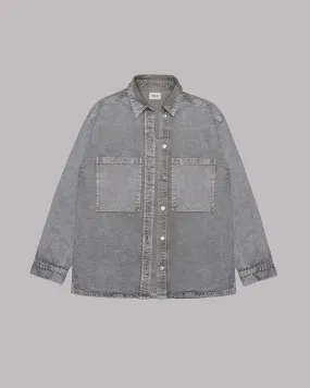 The Khaki Faded Denim Overshirt