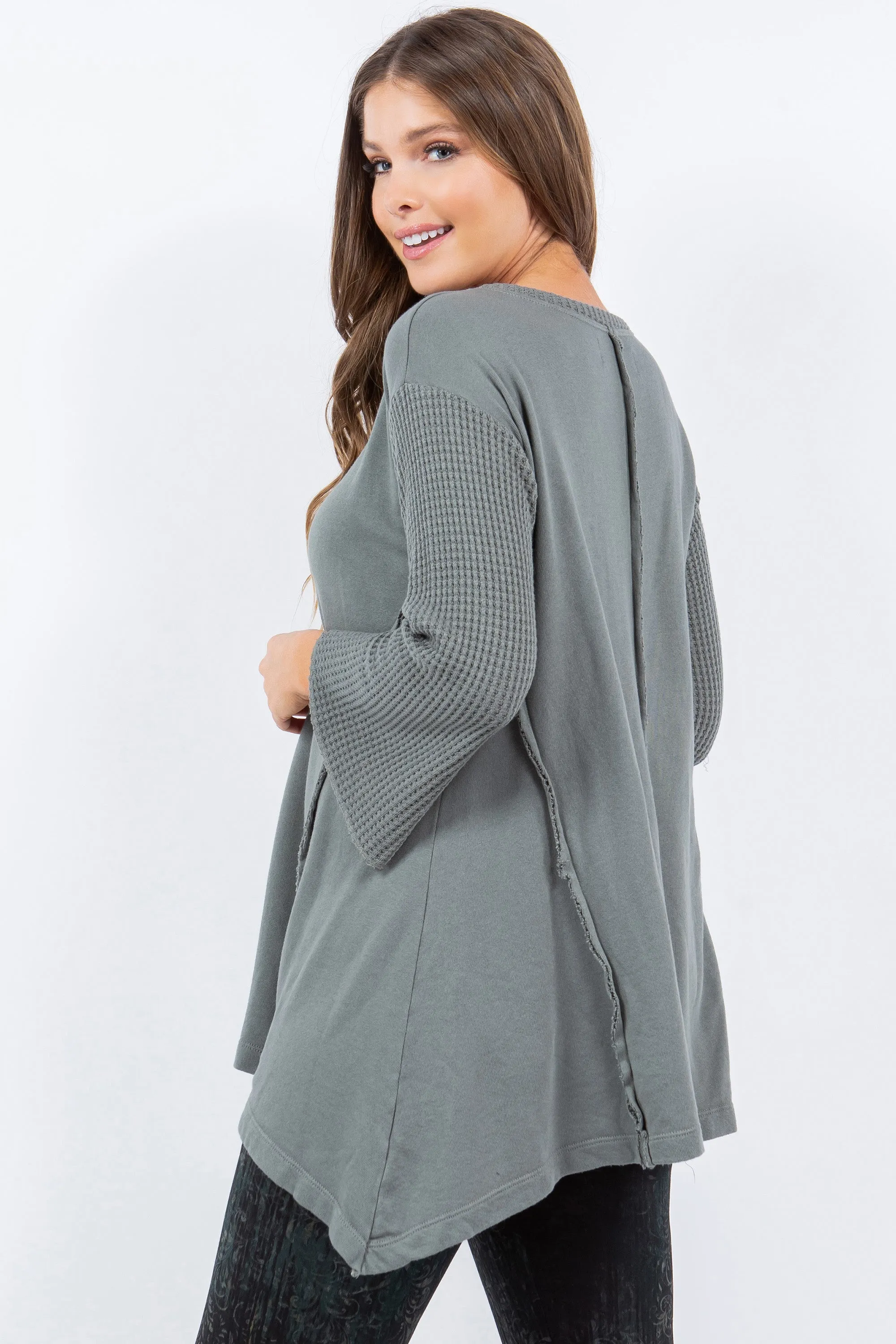 Waffle Knit Terry Tunic