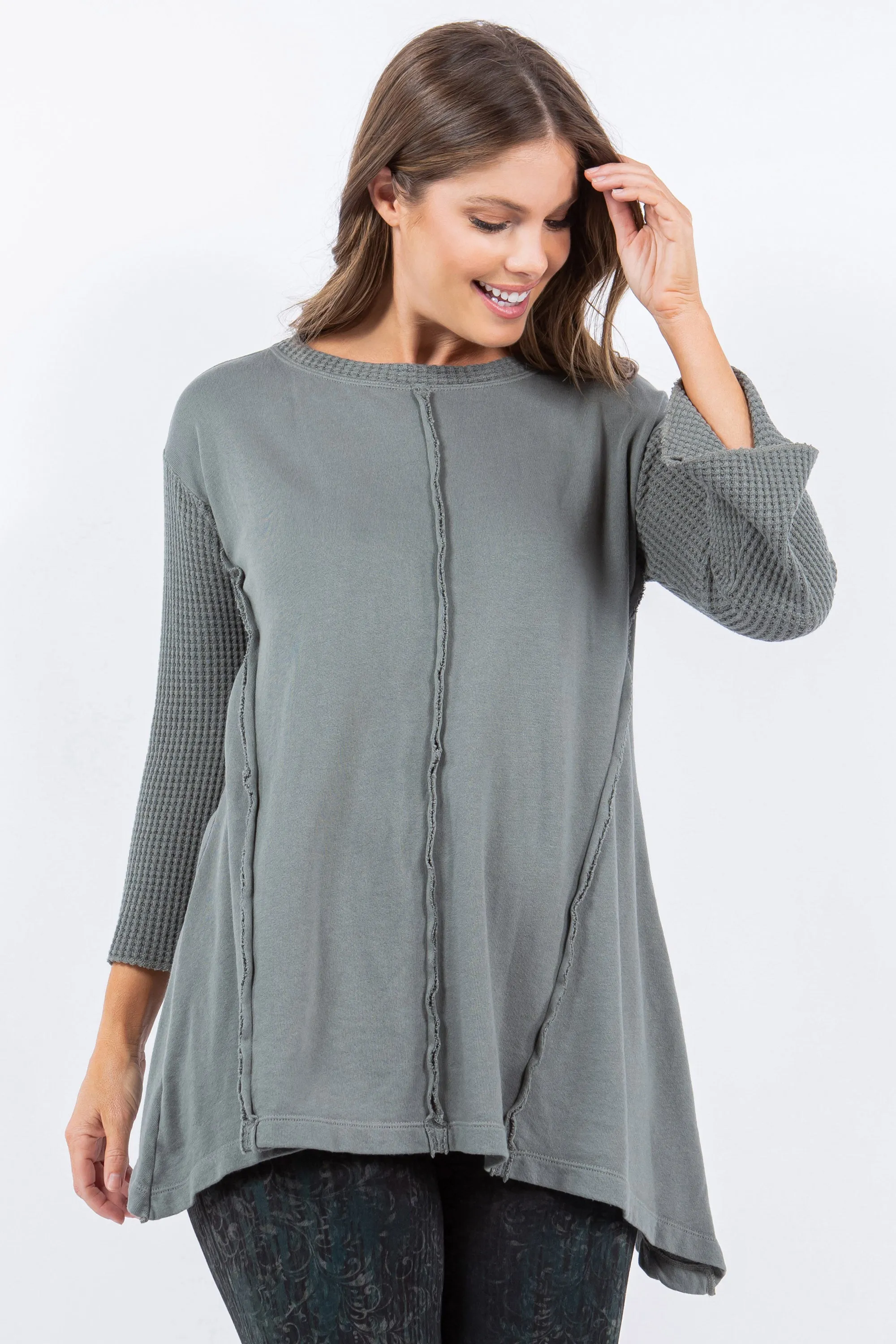 Waffle Knit Terry Tunic