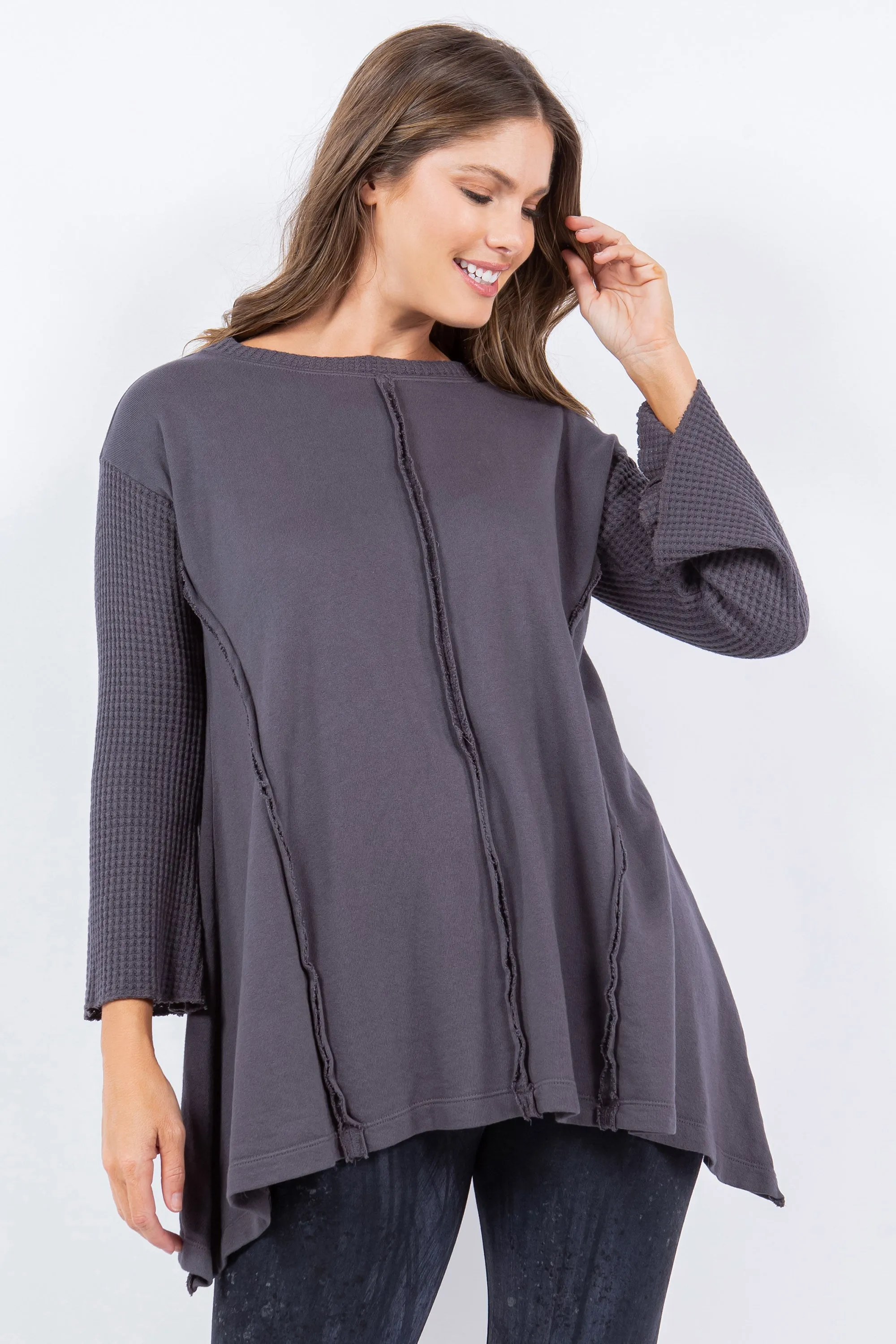 Waffle Knit Terry Tunic