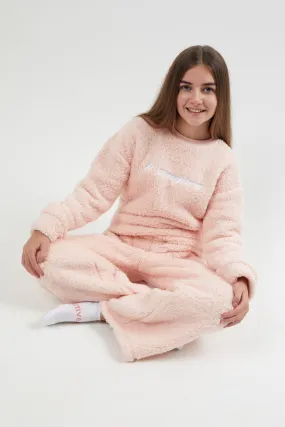 Wellington Teddy Fleece Pyjama Set - Pink