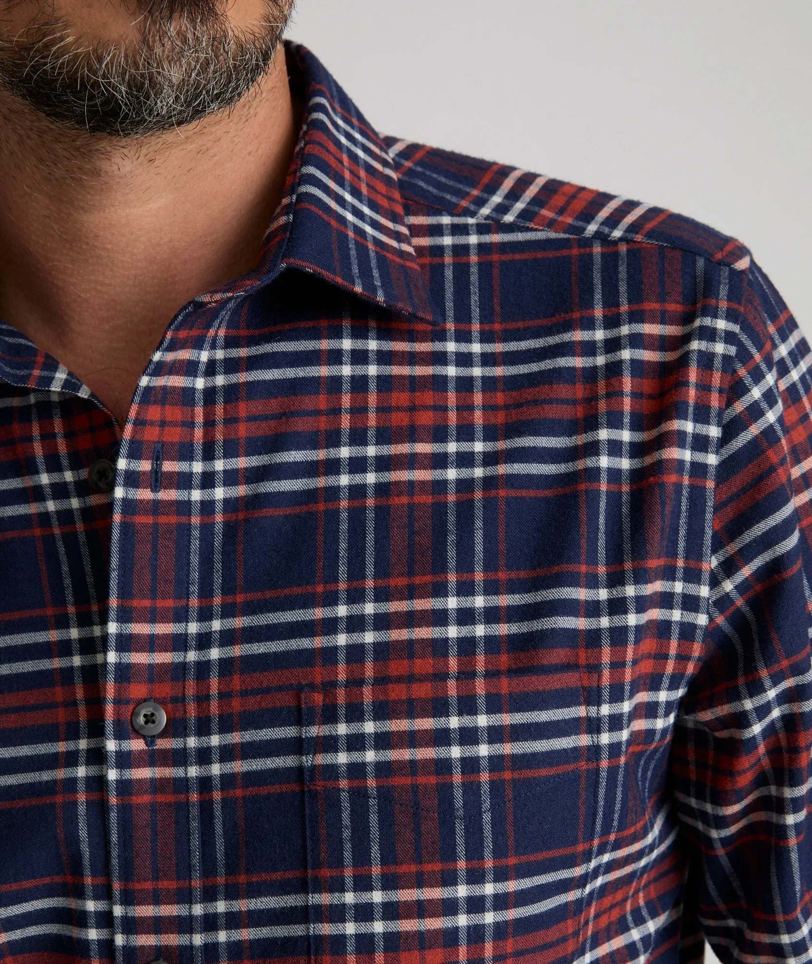 Wrinkle-Free Performance Flannel Trezari Shirt